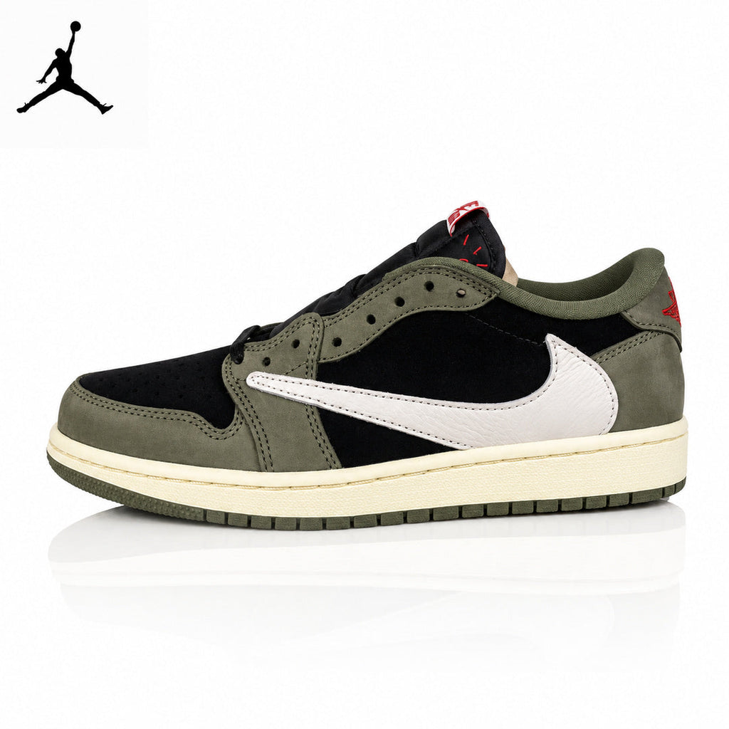Air Jordan 1 Low TS Collaboration 7.0 Black/Green Unisex Sneakers DM7866-002