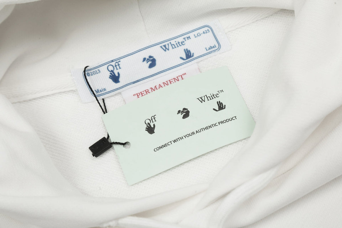 Off-White Gradient Arrow Slim Hoodie — Black / White