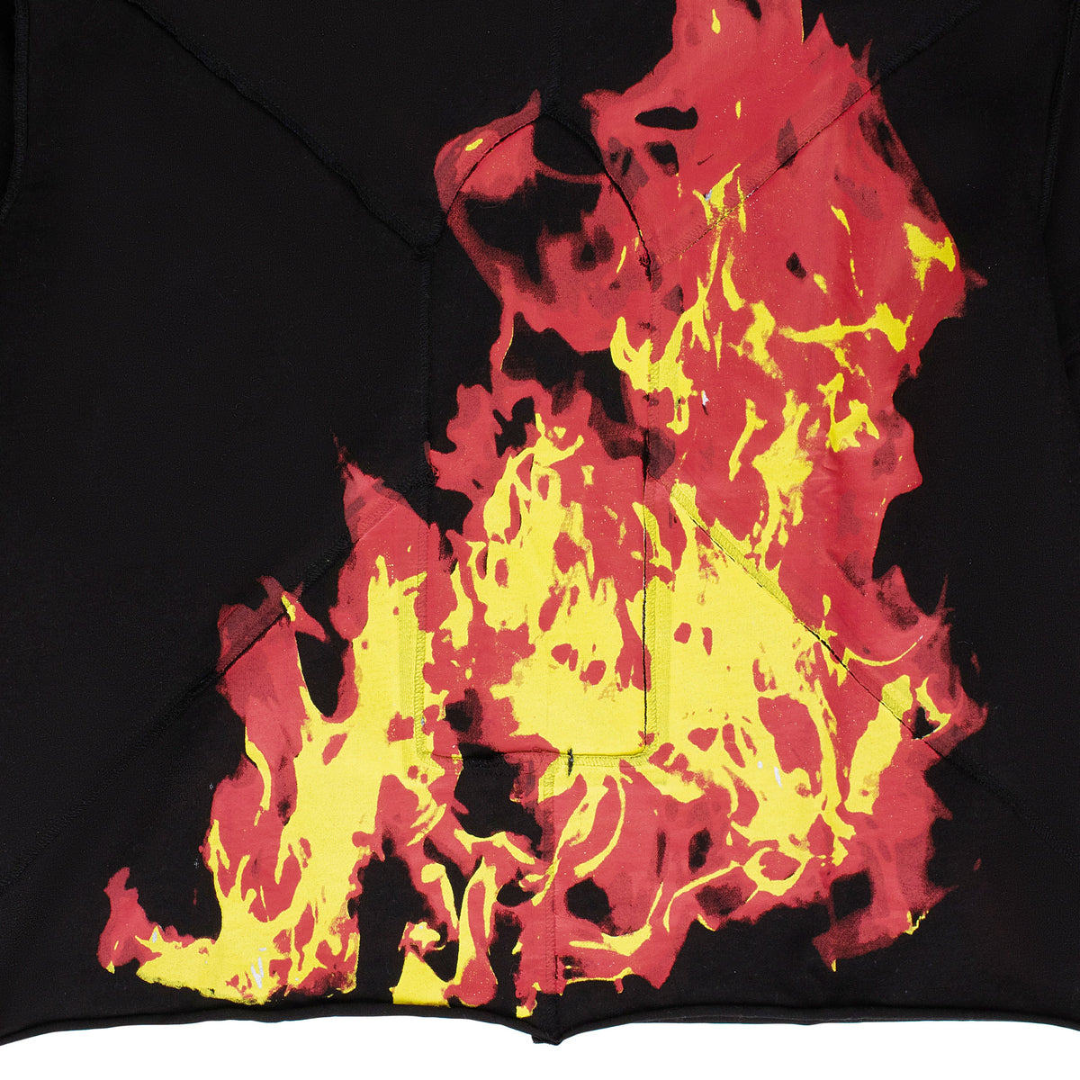 BLACK FLAME LONG SLEEVE T-SHIRT