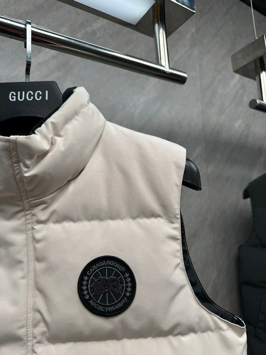 Stone Island Cream Quilted Down Vest