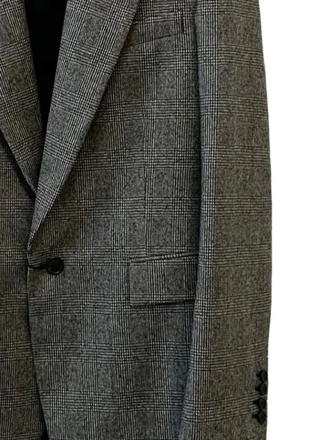 Saint Laurent checked single-breasted blazer