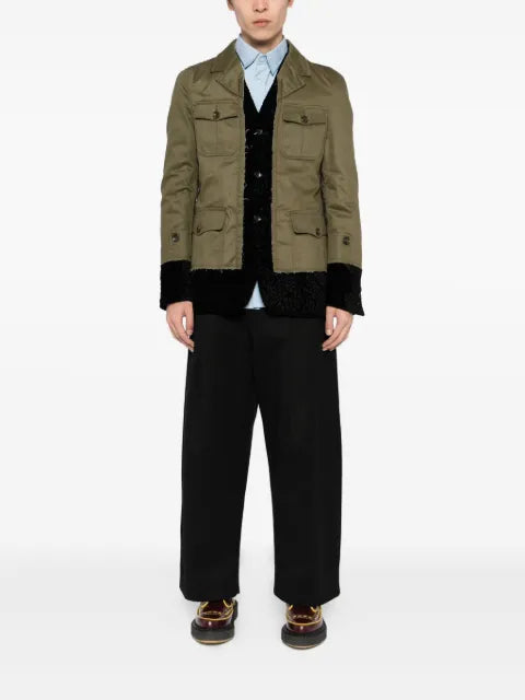 Comme des Garçons Homme Plus layered blazer