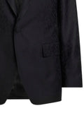 ETRO single-breasted jacket in wool- and cotton-blend jacquard fabric with animal motif