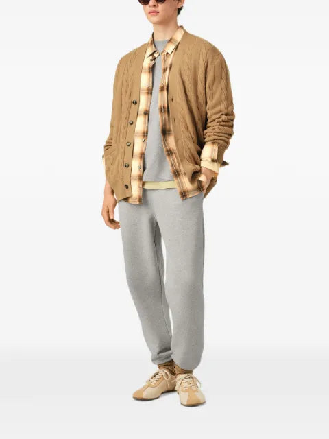 AMI Paris wool and cotton cable-stitch cardigan