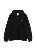 Calvin Klein embroidered-logo zip-up hoodie