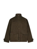 Another Aspect high-neck flap-pocket jacket