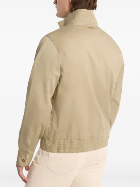Michael Kors Harrington stretch-cotton bomber jacket
