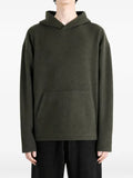 Rier fleece pouch-pocket hoodie