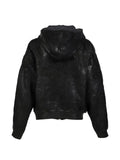 Earthling Collective floral-embellished coated jacket