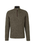 Fedeli quarter-zip cable-knit sweater