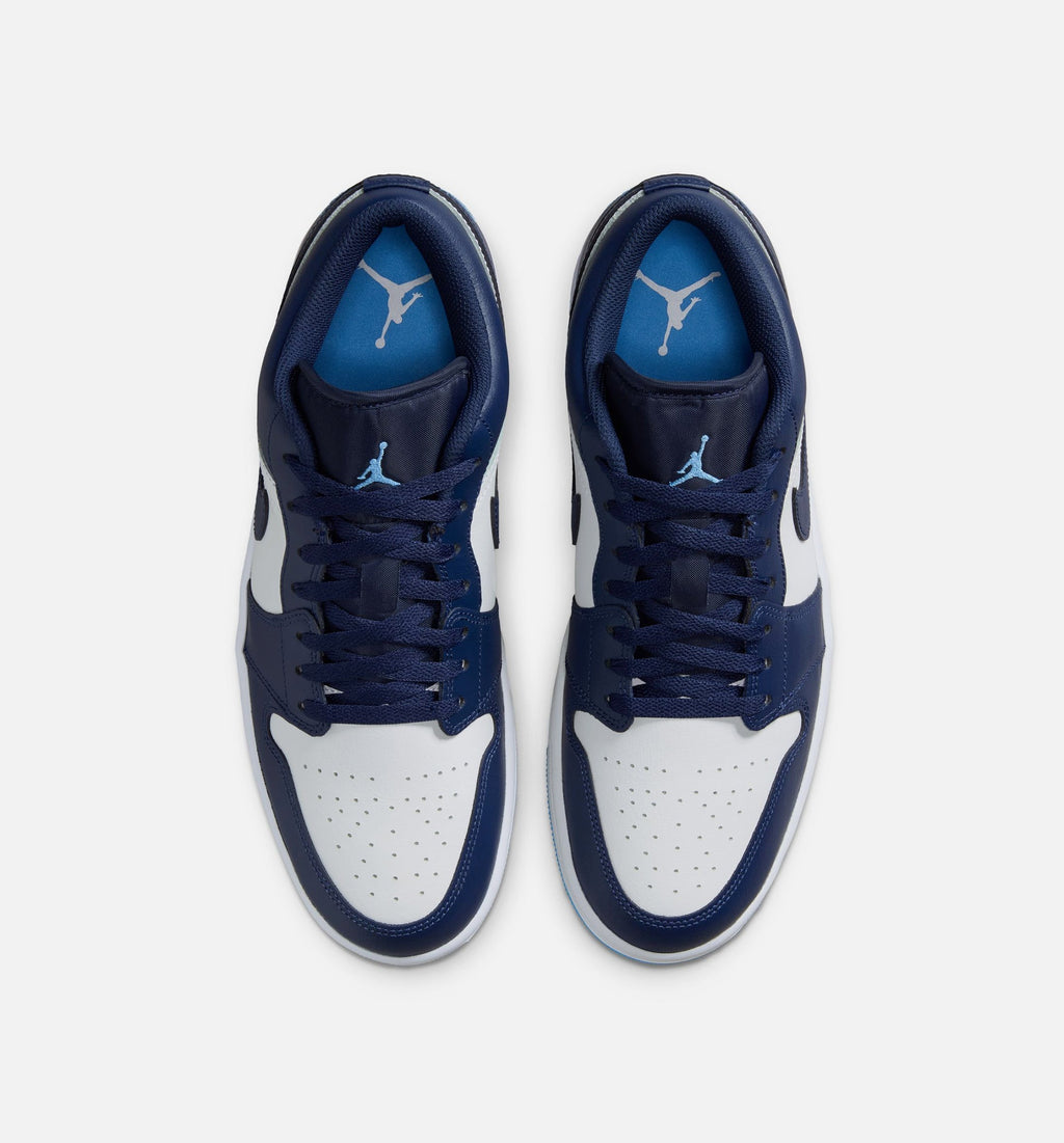 Air Jordan 1 Low - Men's Lifestyle Sneaker (Midnight Navy/University Blue/White)
