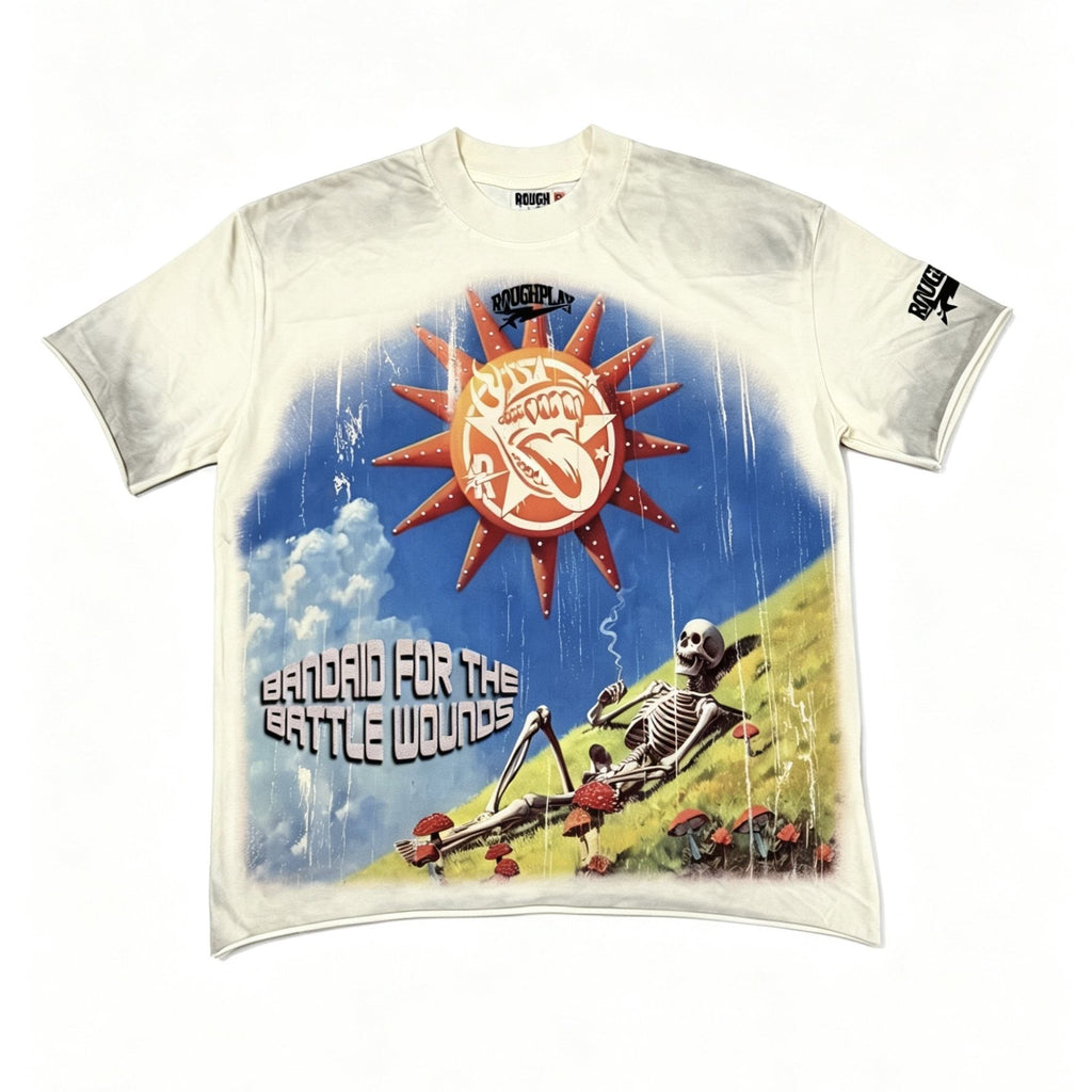 Rough Play Colorful Front & Back Graphic T-Shirt