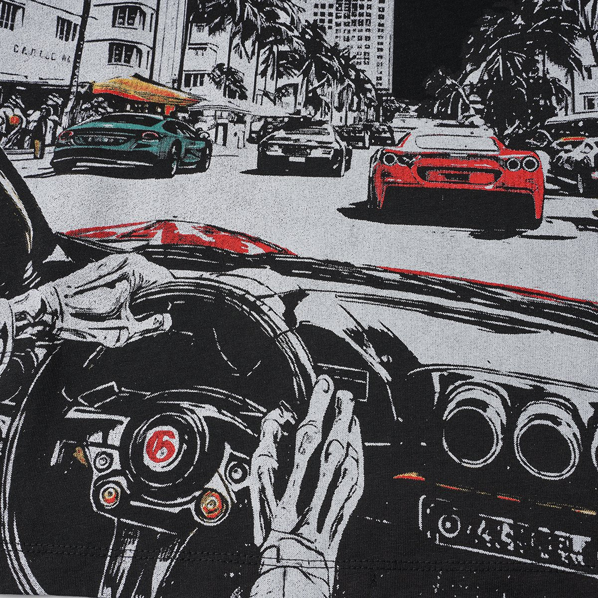 Godspeed Washed Car & Key Graphic Short-Sleeve T-Shirt
