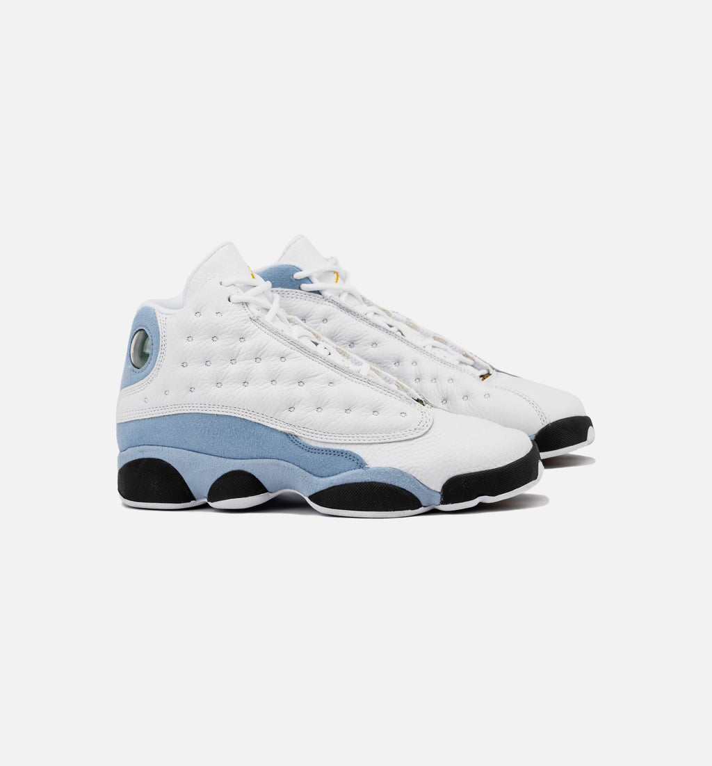 Air Jordan 13 Retro "Blue Grey" Big Kids' Shoe – White/Blue Grey/Black/Yellow Ochre