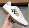 Burberry Check-Panel Low-Top Sneakers