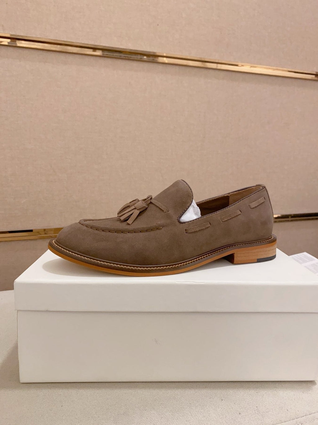 Brunello Cucinelli Suede Tassel Loafers