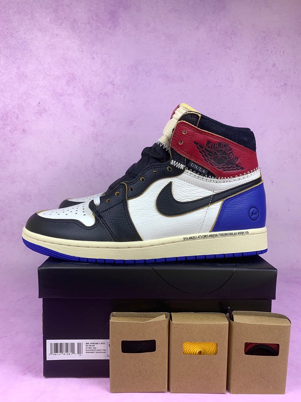 Air Jordan 1 High Three-way collaboration Lightning Unisex Sneakers IO7847-002
